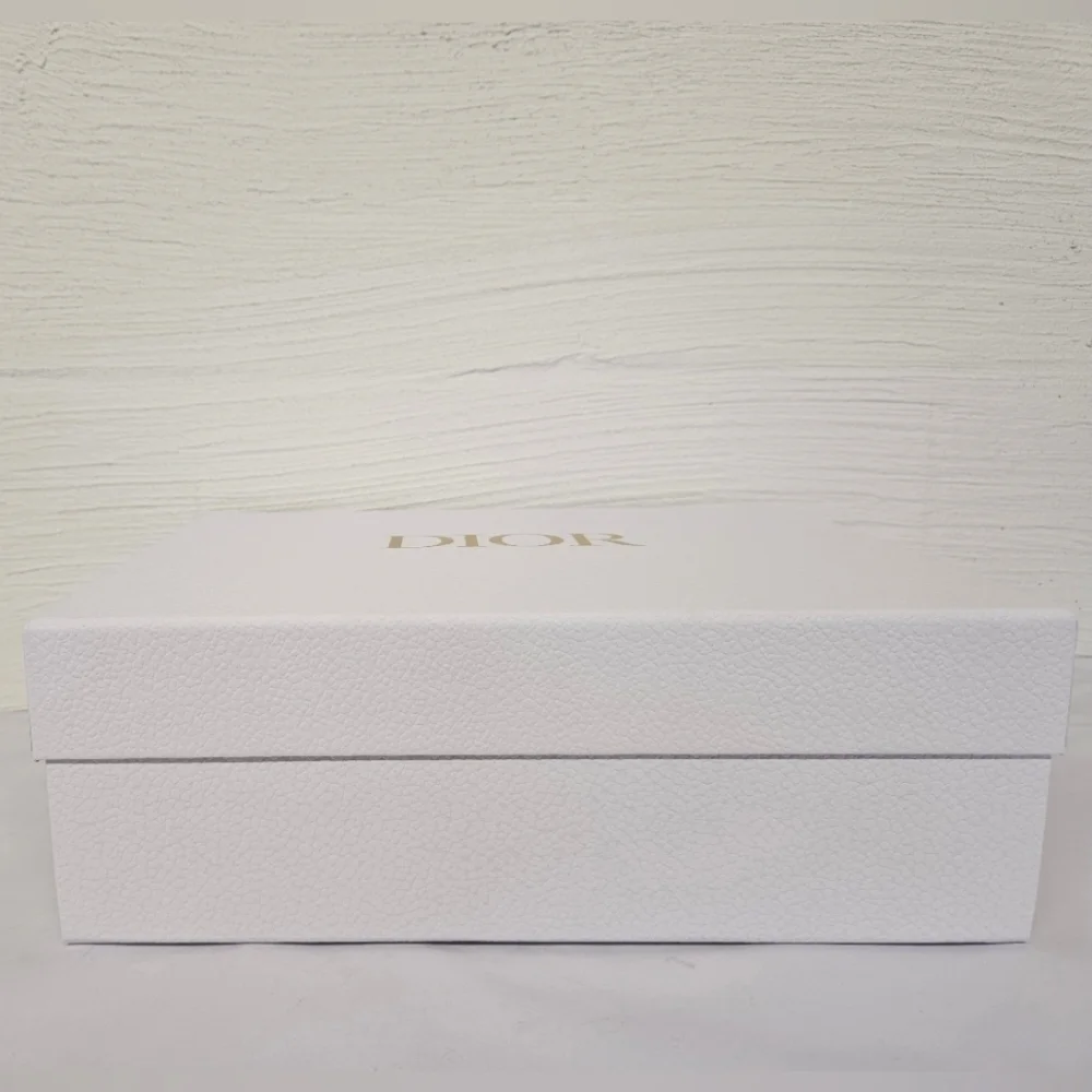 Christian Dior Nesting Storage Box with Stuffing in White and Gold NWOT